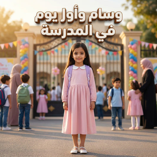 [الاسم] وأول يوم في المدرسة (نسخة البنات)